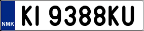 Trailer License Plate